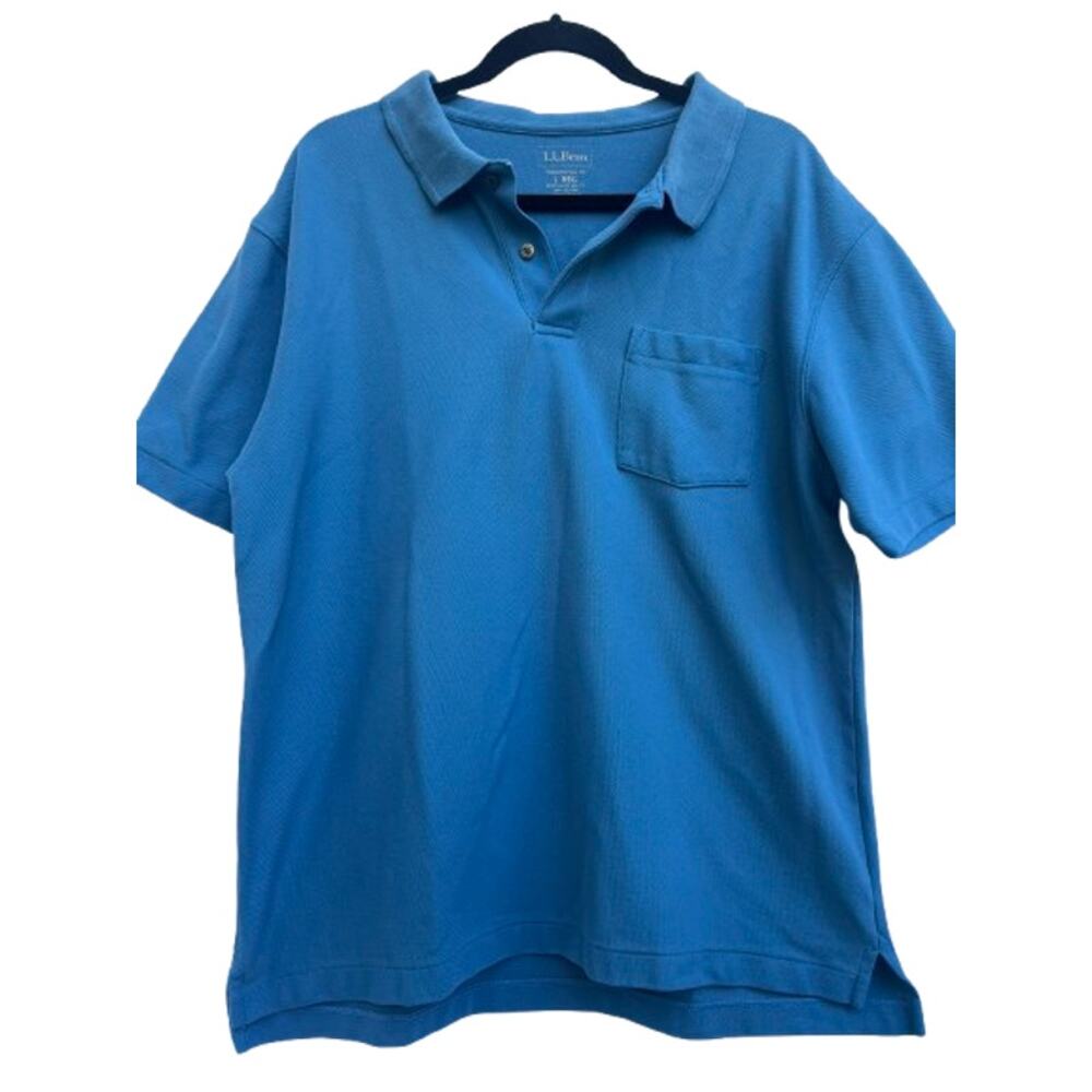 L.L. Bean Mens L Traditional Fit Short Sleeve Polo